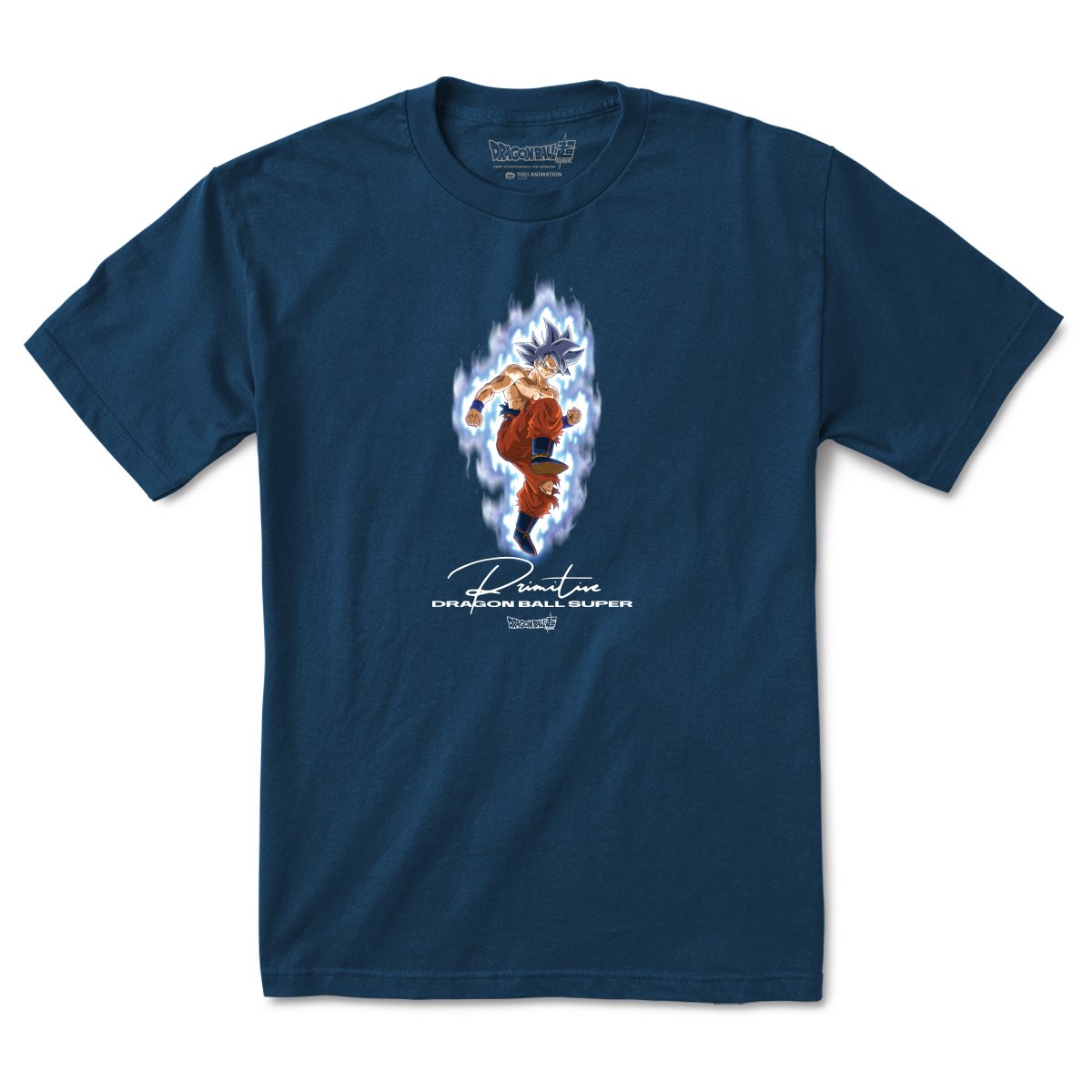 Harbor Blue Instinct Dragon Ball Super 2 Primitive Skate T-Shirt