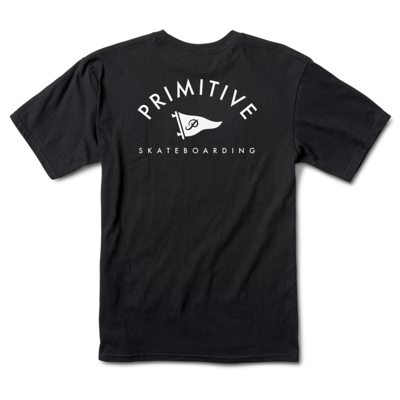 Primitive Arch Pennant Lightweight Tee - Heather Black