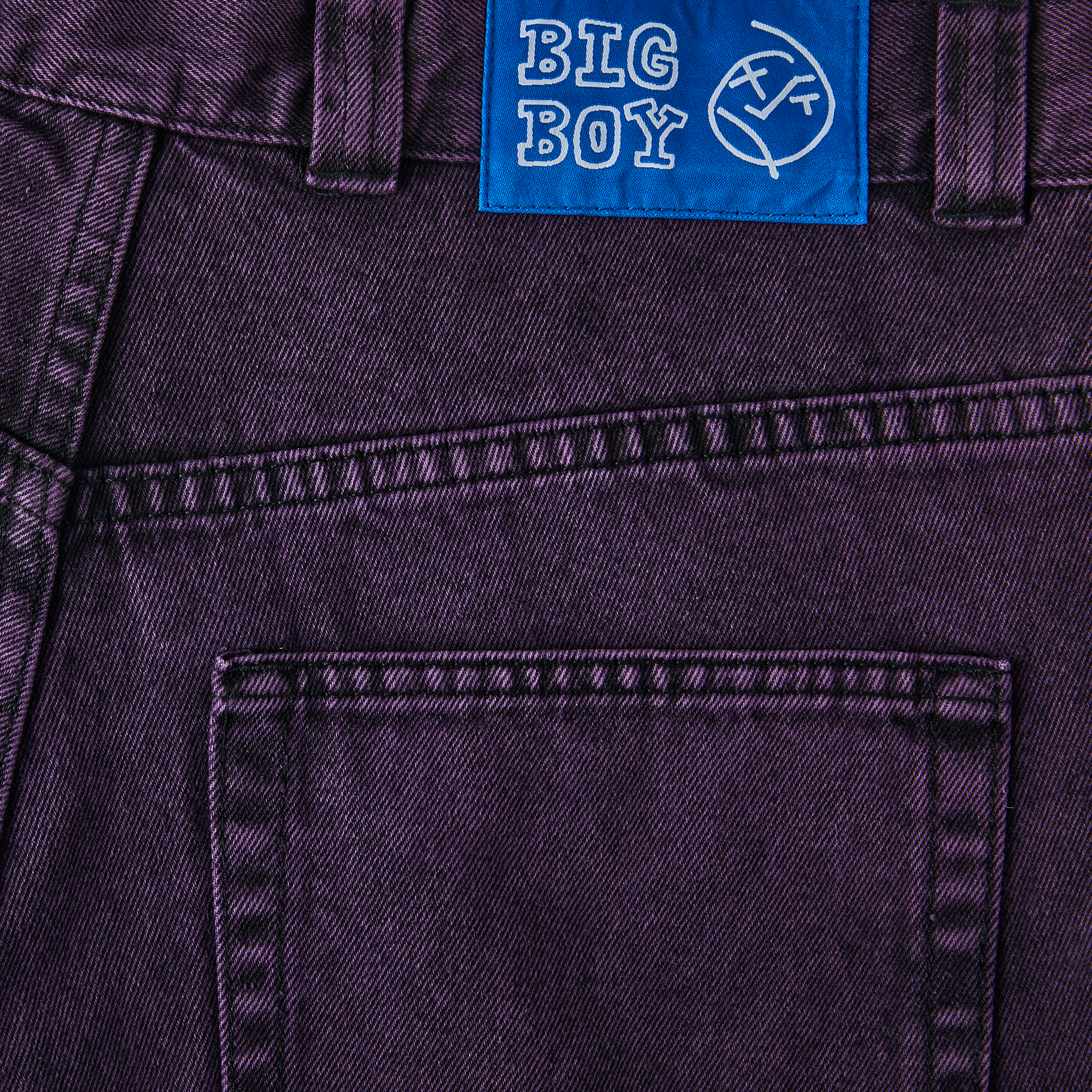 Purple Black Big Boy Polar Skate Co Jeans Detail