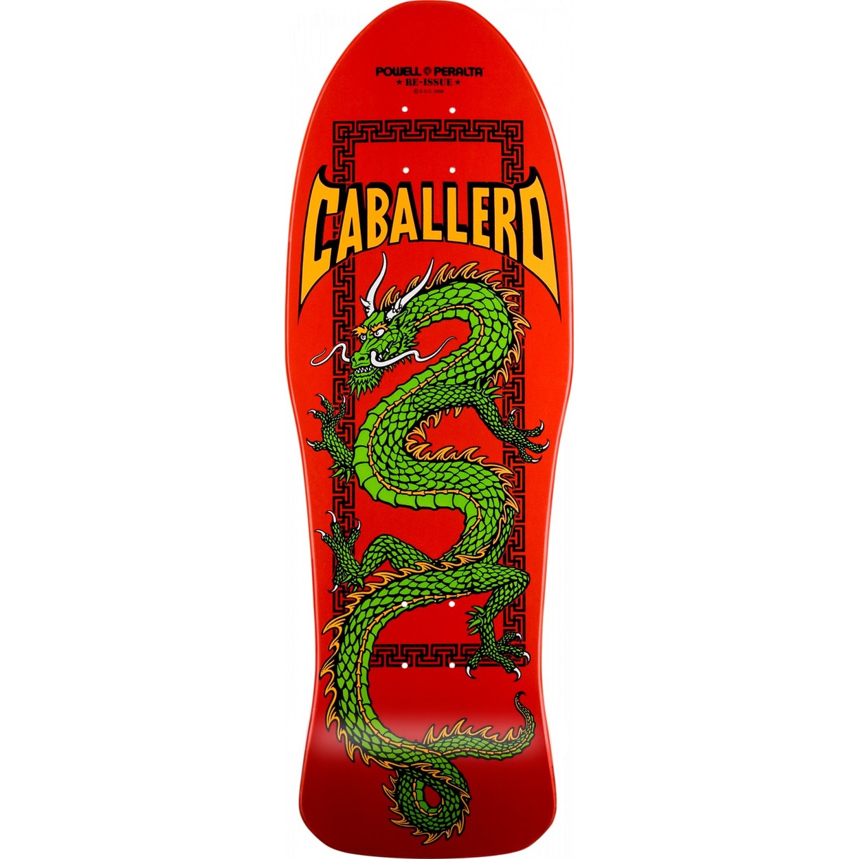 Powell Peralta Cab Chinese Dragon Skateboard Deck - Red