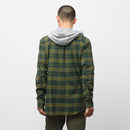 Sycamore Parkway Button Down Vans Hooded Flannel Back