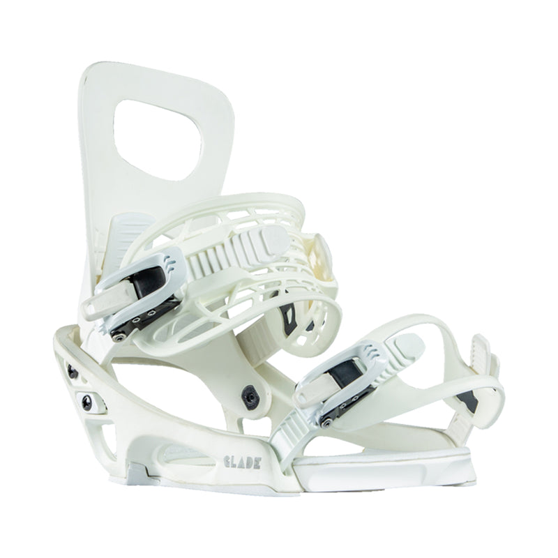 White 2021 Women's Glade Rome Snowboard Bindings Front