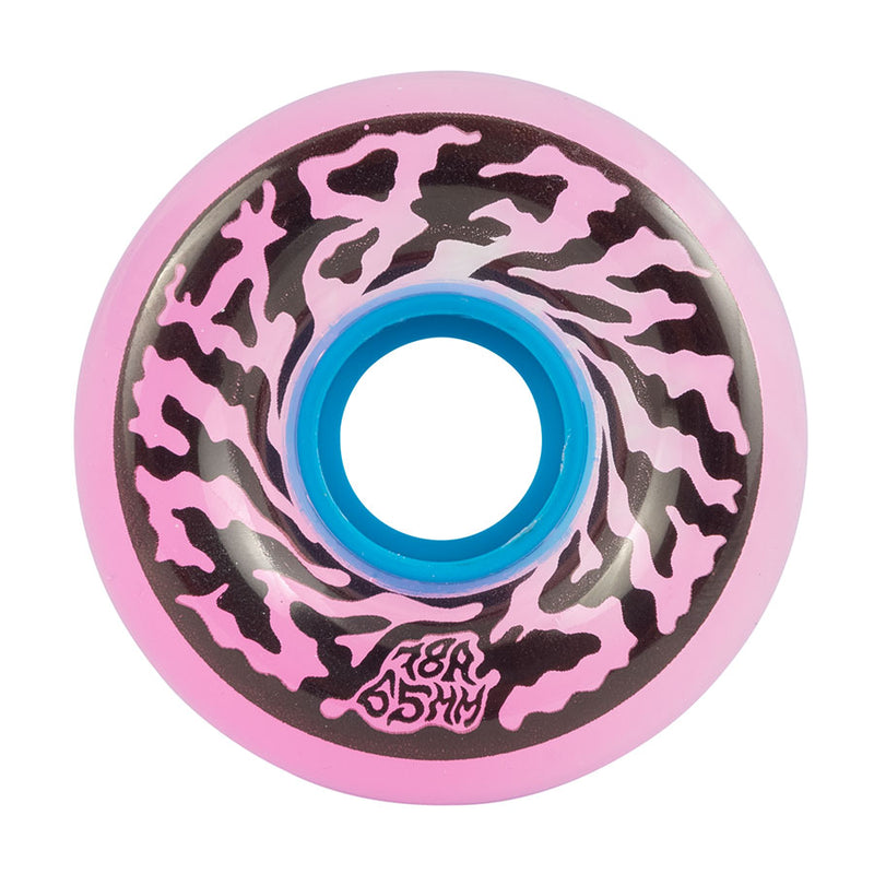 Pink Transparent Swirly 78a Slime Balls Cruiser Wheels