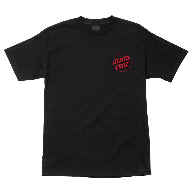 Black Depth Dot Santa Cruz T-Shirt