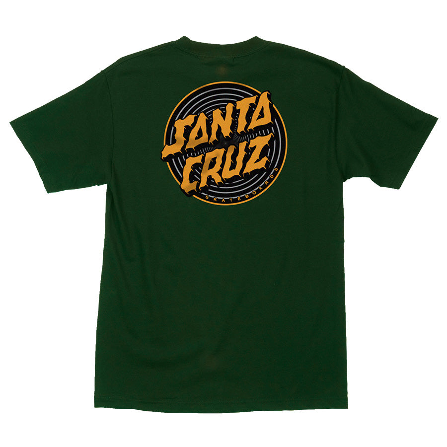 Forest Green Depth Dot Santa Cruz T-Shirt Back