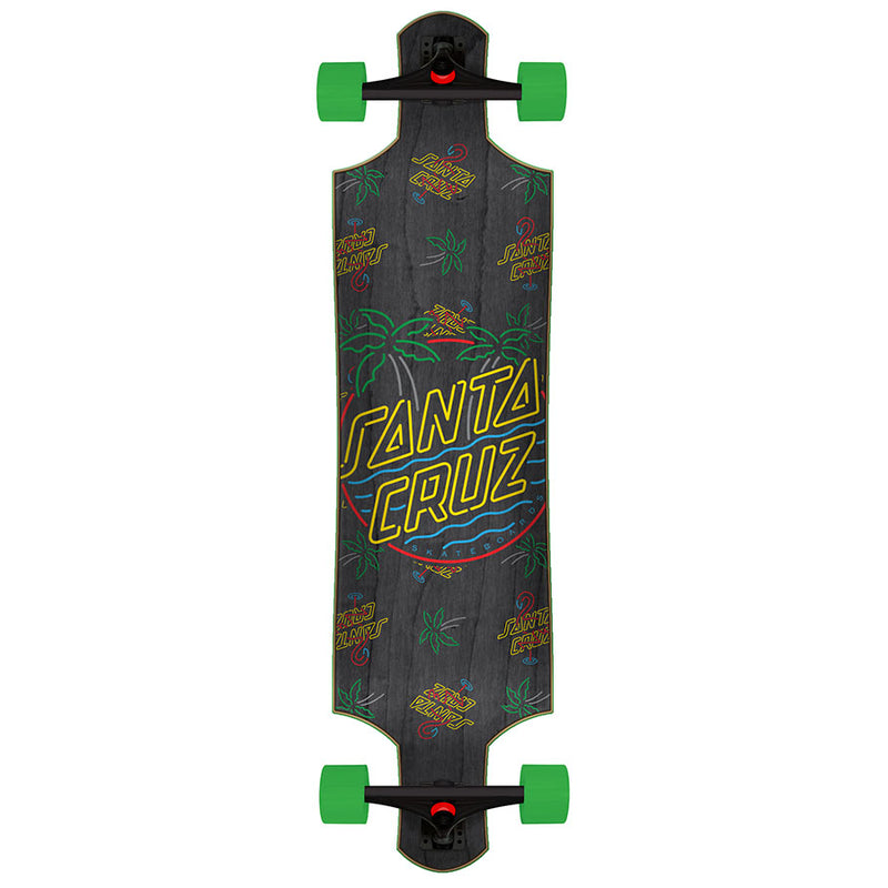 40" Glow Dot Santa Cruz Drop Thru Longboard