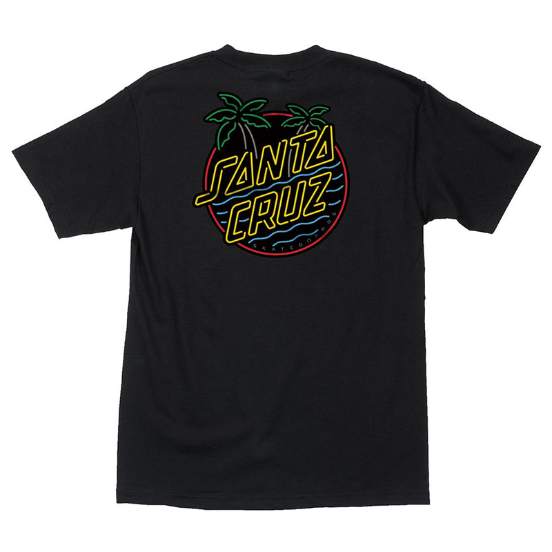 Glow Dot Santa Cruz Skateboards T-Shirt Back