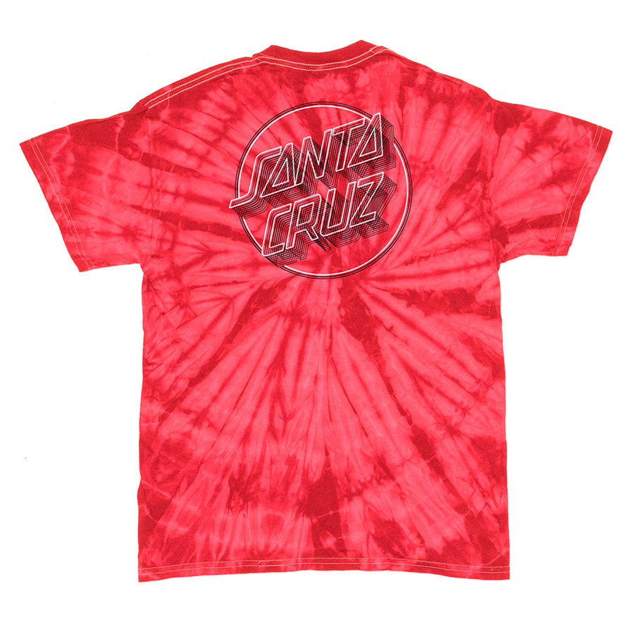Spider Red Santa Cruz Linear Dot T-shirt Back