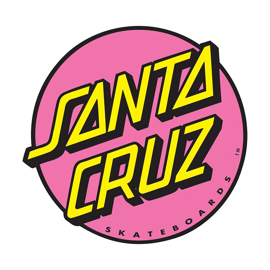 Santa Cruz Other Pink Classic Dot Sticker  1"