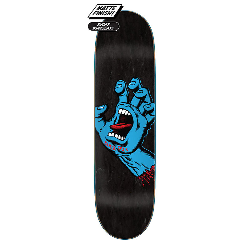 Santa Cruz Screaming Hand Skateboard Deck - Black