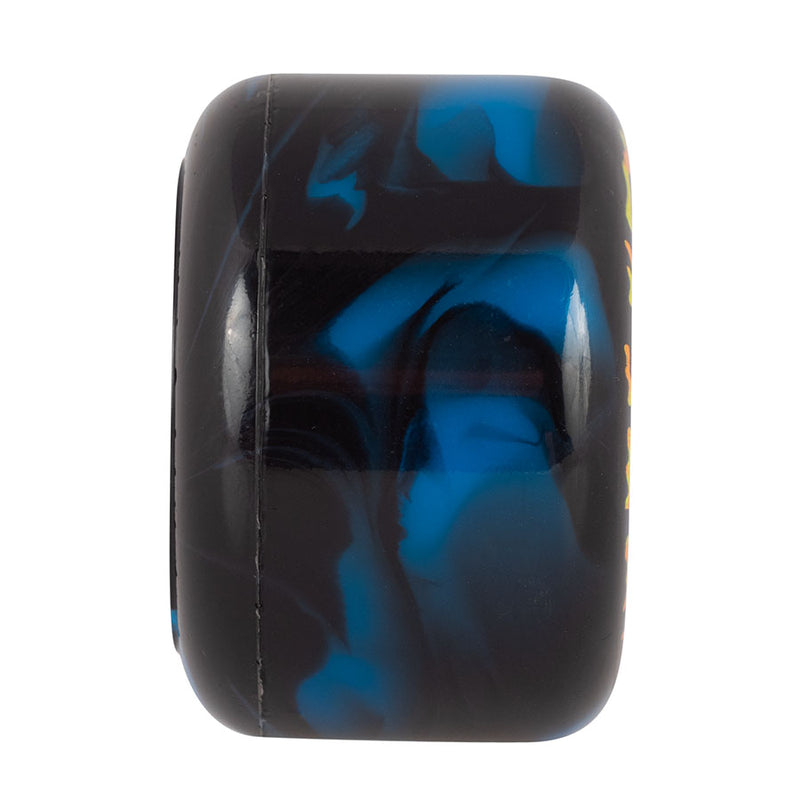 Black Blue Slime Ball Swirly Cruiser Wheels Side