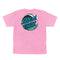 Pink Youth Kids Santa Cruz Wave Dot T-shirt Back
