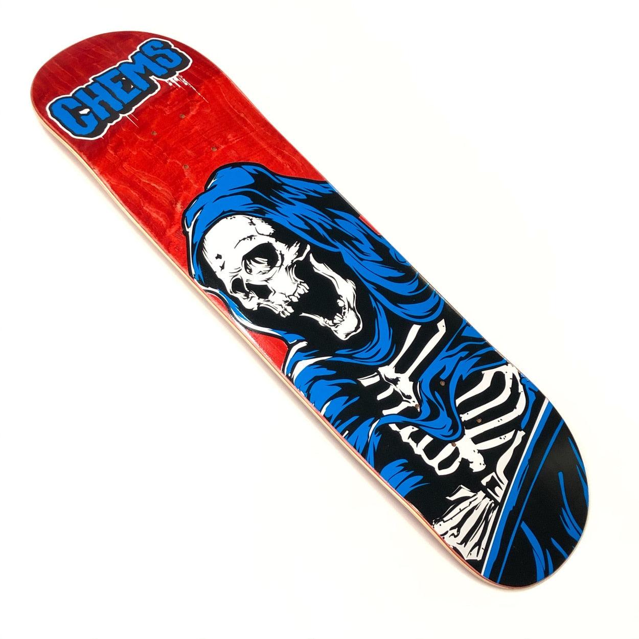 Chems Reaper Skateboard Deck - Red