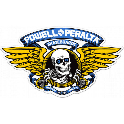 Powell Peralta Winged Ripper Die-cut Sticker - Blue