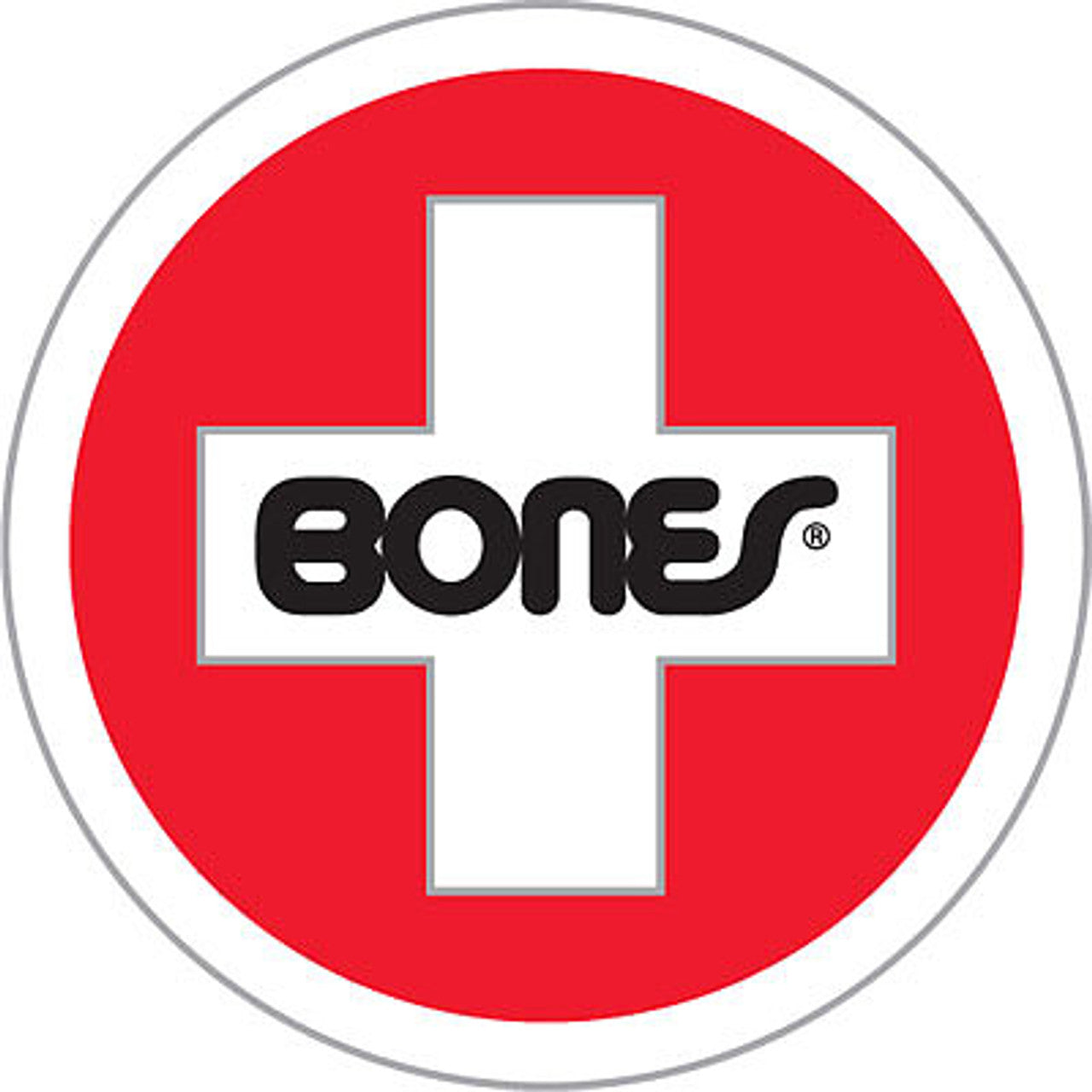 Bones Swiss 3" Round Skateboard Sticker