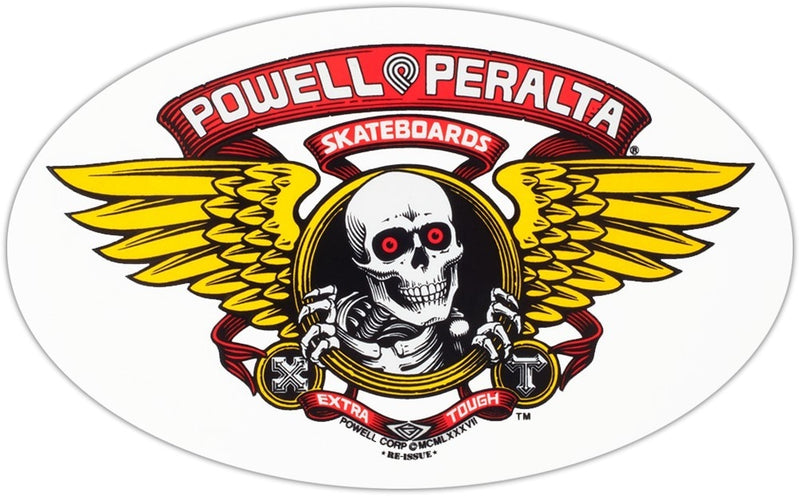 Powell Peralta Winged Ripper Sticker - Red