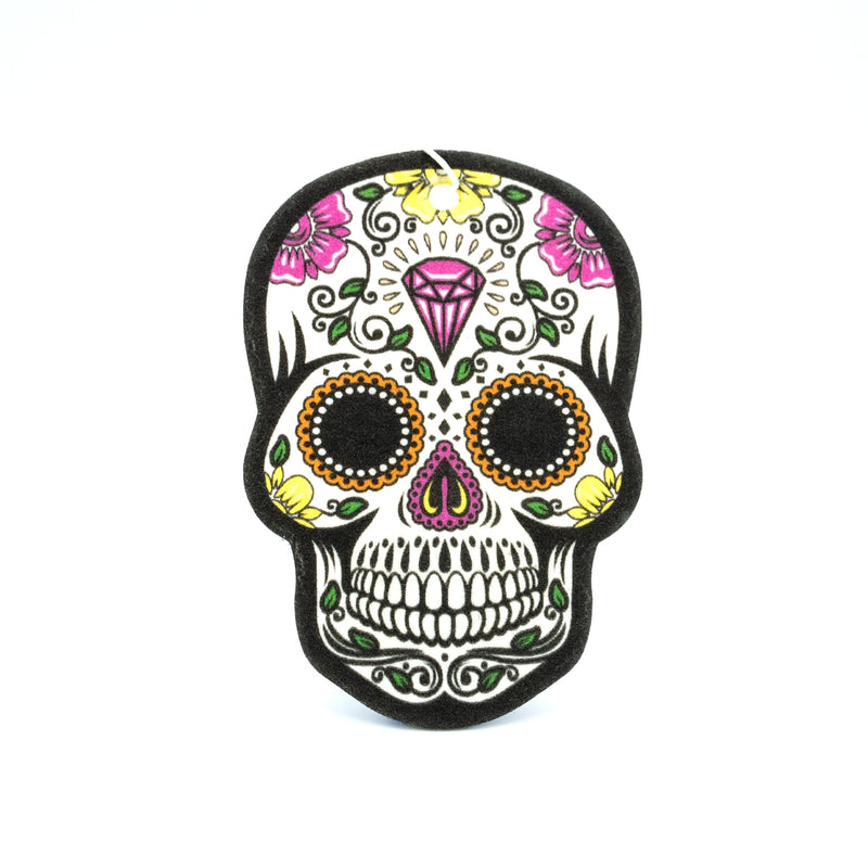 Stickie Bandits Day Of The Dead Rose Skull Air Freshener