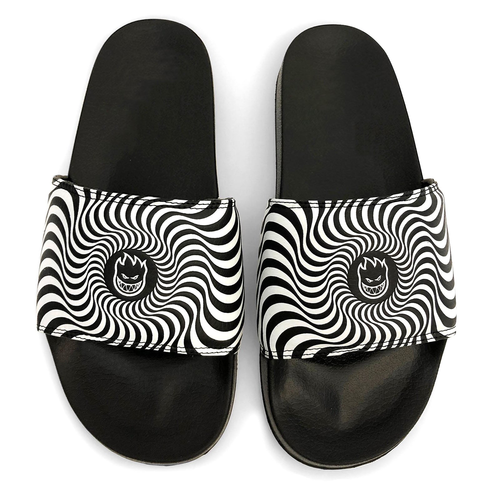 Spitfire Black Classic Swirl Slides