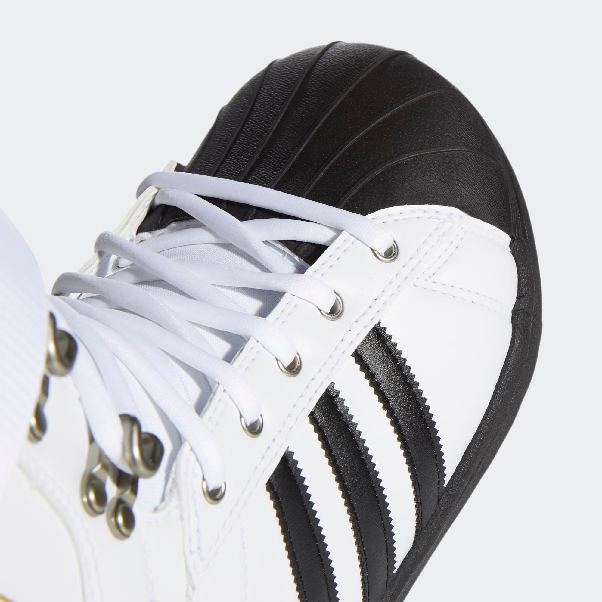 White/Black 2021 Superstar ADV Adidas Snowboarding Boots Detail