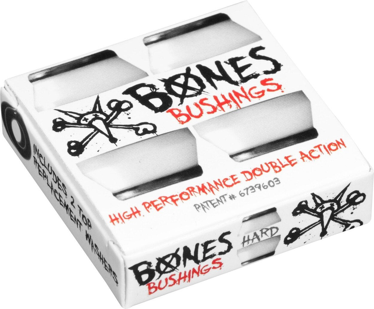 Bones Hardcore Skateboard Bushings - Hard White