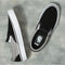 Black/Silver Nation Slip On Pro Vans Skateboard Shoe Top