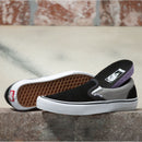 Black/Silver Nation Slip On Pro Vans Skateboard Shoe