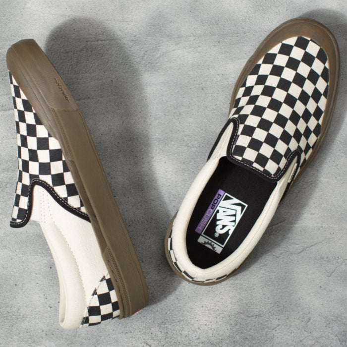 Checkerboard BMX Vans Slip-On Shoe Top