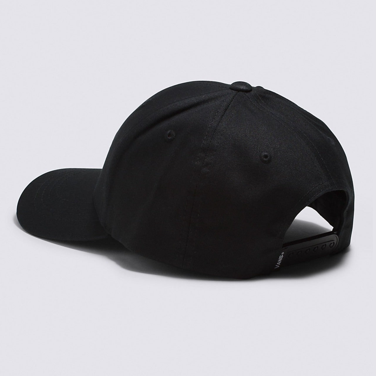 Black Structured Vans Jockey Logo Hat Back