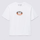 White Off The Wall Gradient Loose Fit Vans Logo T-Shirt
