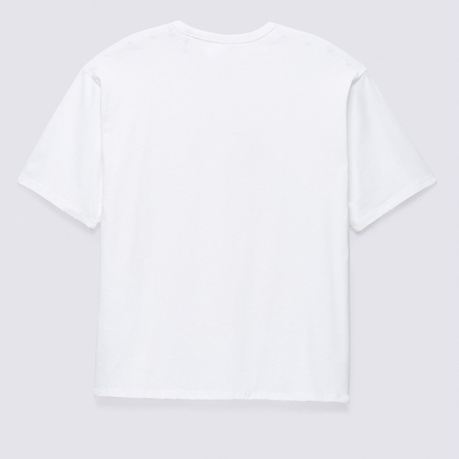 White Off The Wall Gradient Loose Fit Vans Logo T-Shirt Back