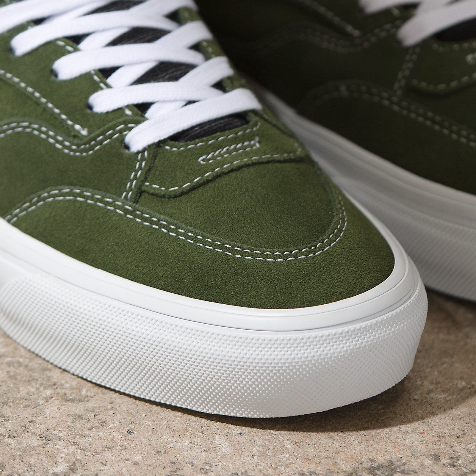 Chive Green '92 Vans Skate Half Cab Skateboard Shoe Detail