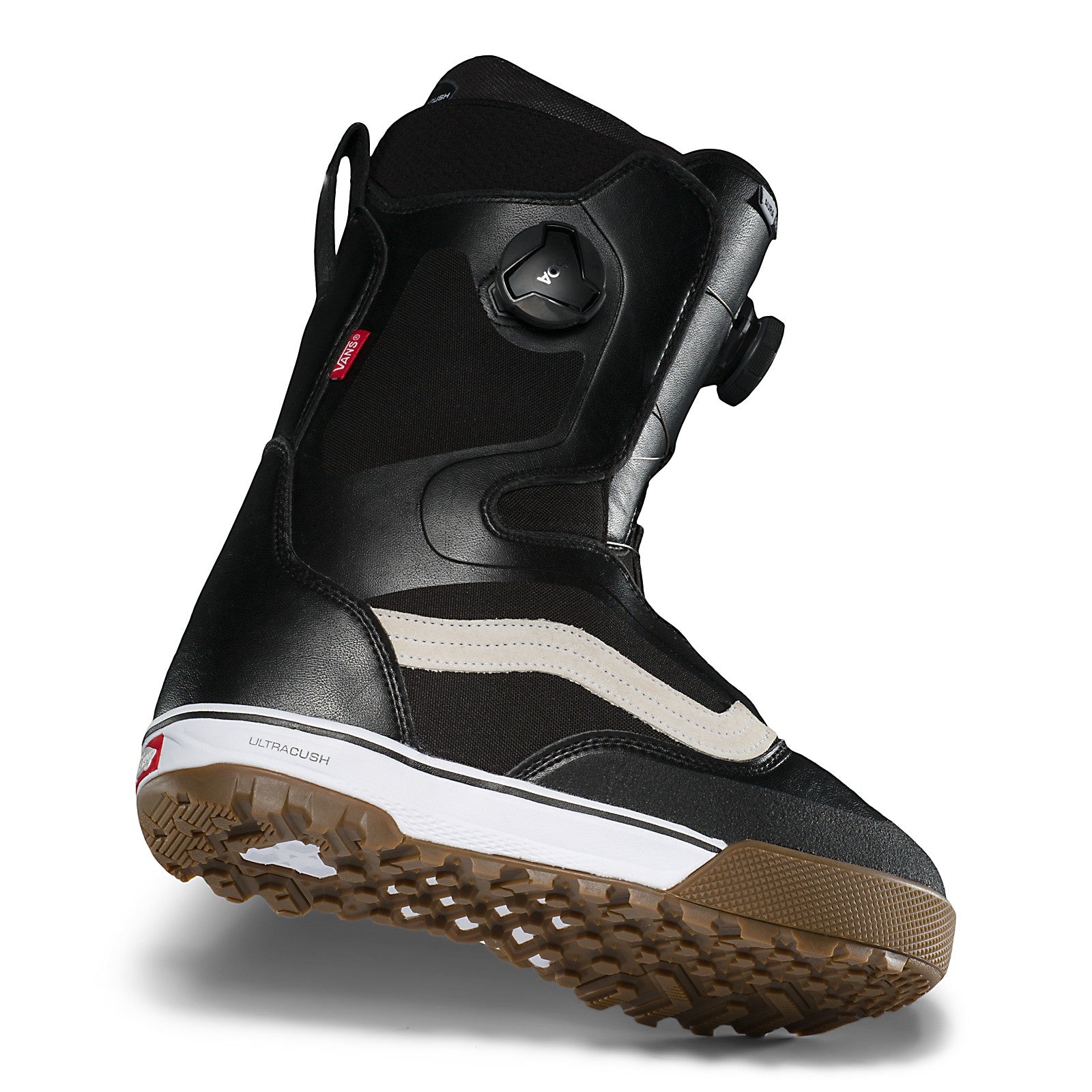 Black/White Aura Pro Vans Snowboard Boots Side