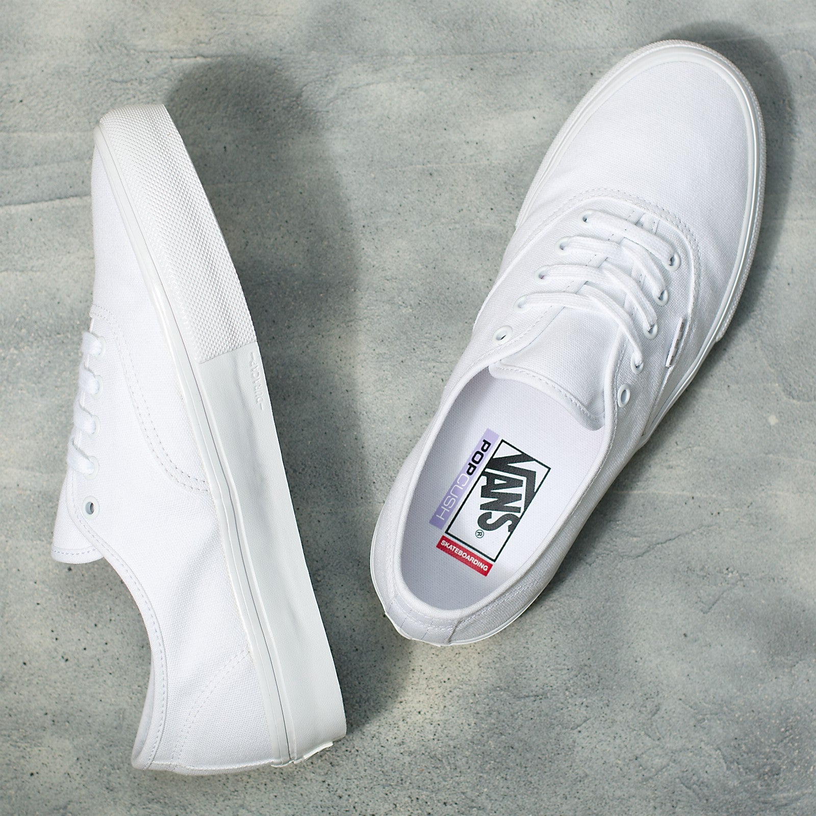 White leather outlet vans authentic