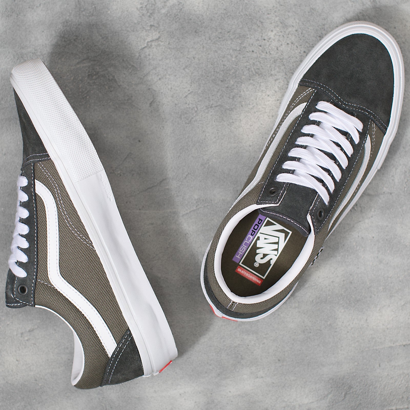 Vans Twill Skate Old Skool Skateboard Shoe - Grape Leaf