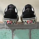 Black/Clear Translucent Vans Skate Old Skool Skateboard Shoe Back