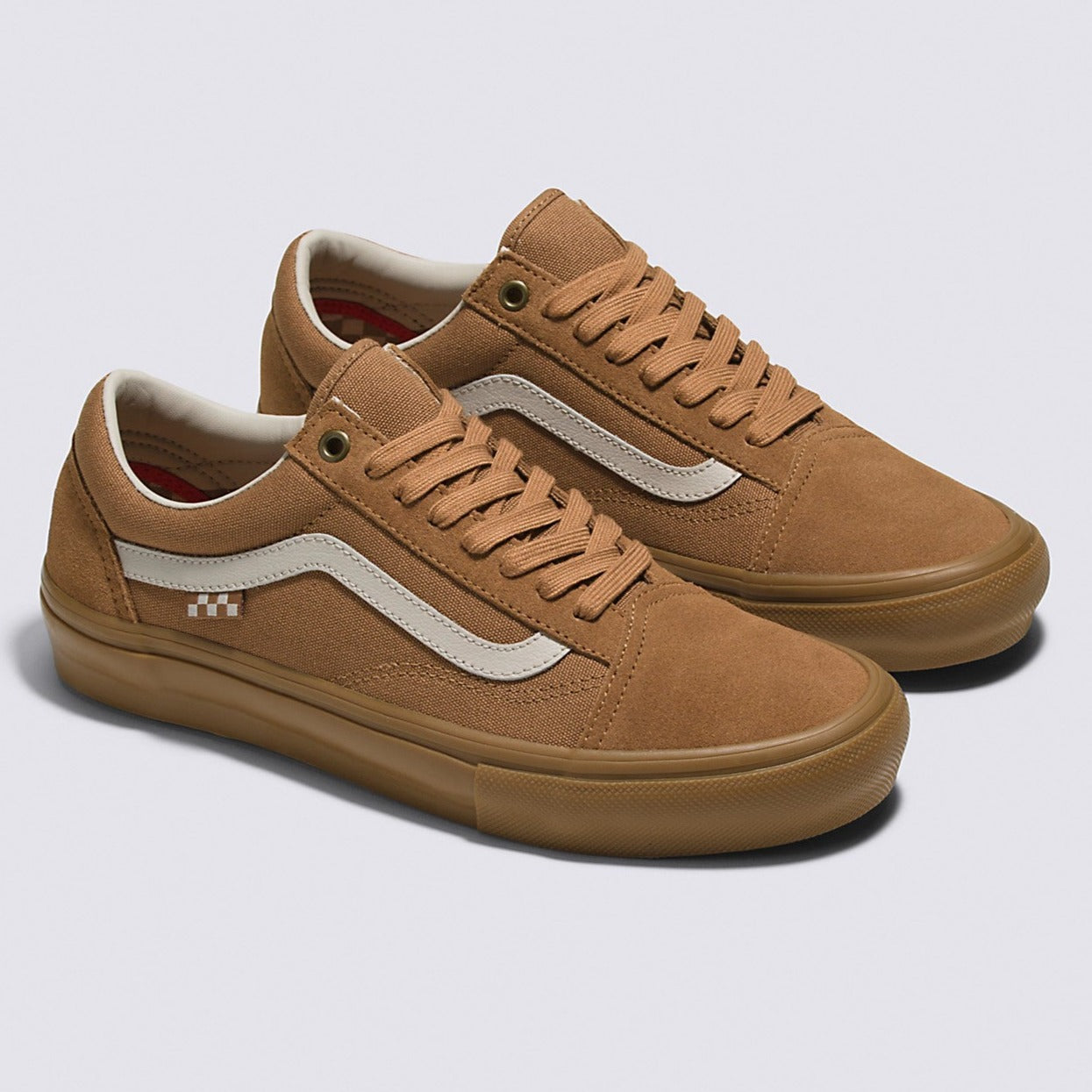 Light Brown/Gum Skate Old Skool Vans Skateboard Shoes
