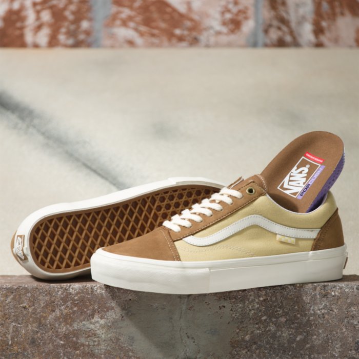 Brown Nubuck/Canvas Vans Skate Old Skool Shoe