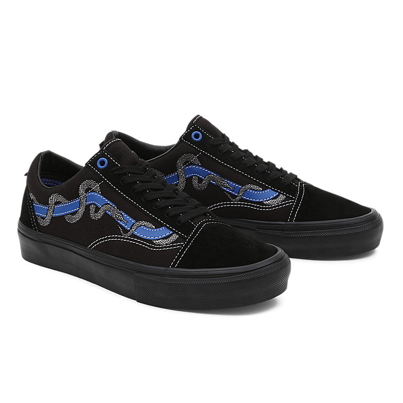 Blue/Black Breanna Geering Vans Skate Old Skool Skateboard Shoe Front