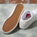 White Leather Daz Vans Skate Half Cab Shoe Bottom