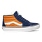 Navy/Orange Skate Grosso Mid Vans Skateboarding Shoe