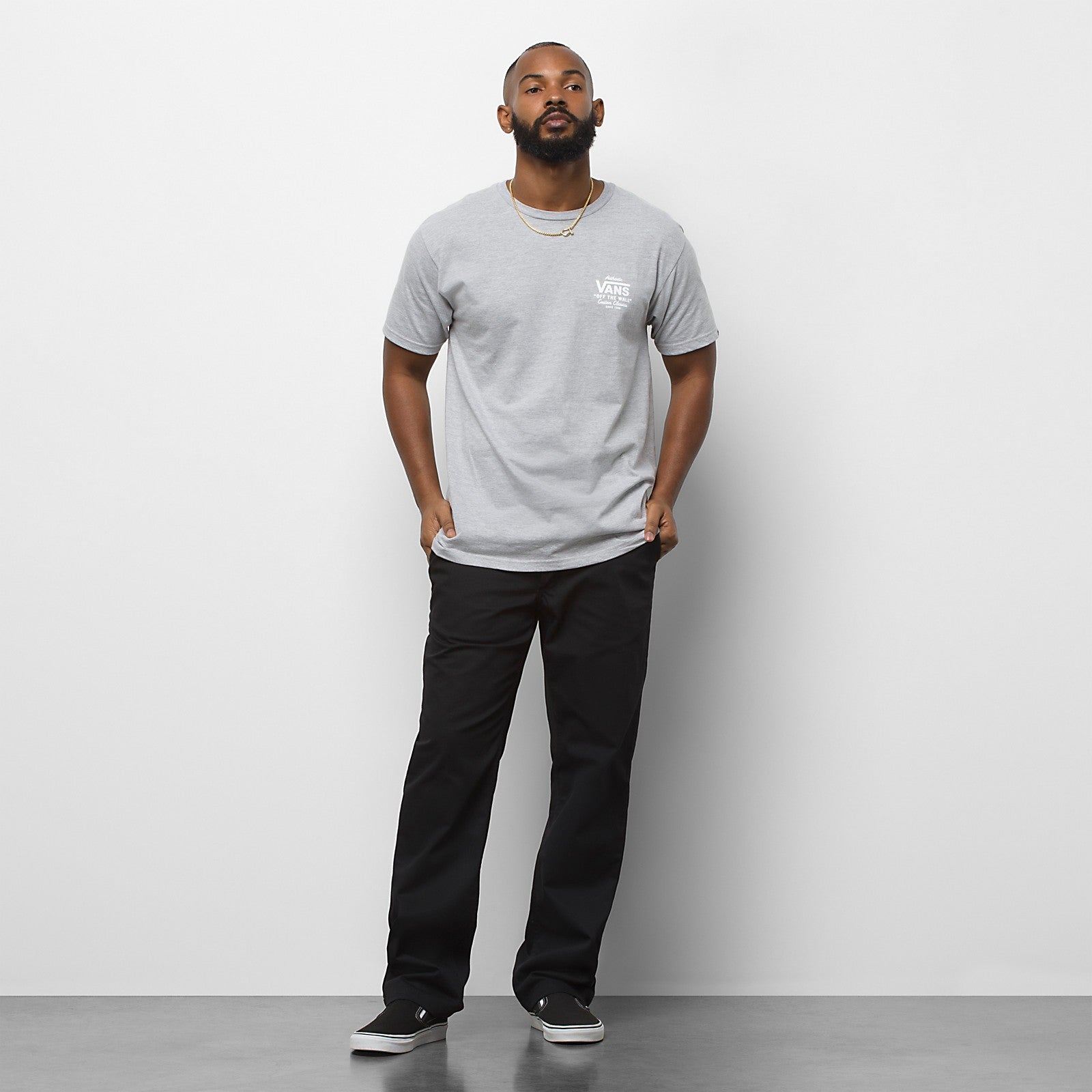 Black Relaxed Authentic Vans Chino Pants