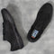 Black Leather AVE Vans Skateboard Shoe Top