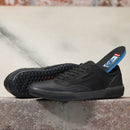Black Leather AVE Vans Skateboard Shoe