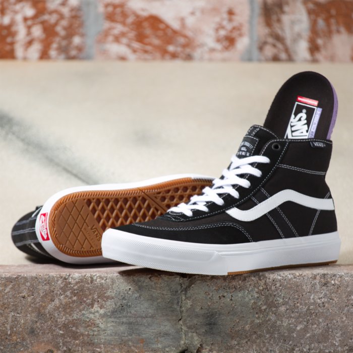 Black/White Gilbert Crockett High Vans Skateboard Shoe