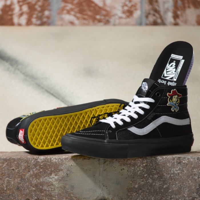 Elijah Berle Decon Black Vans Skate Sk8-hi Skateboard Shoe