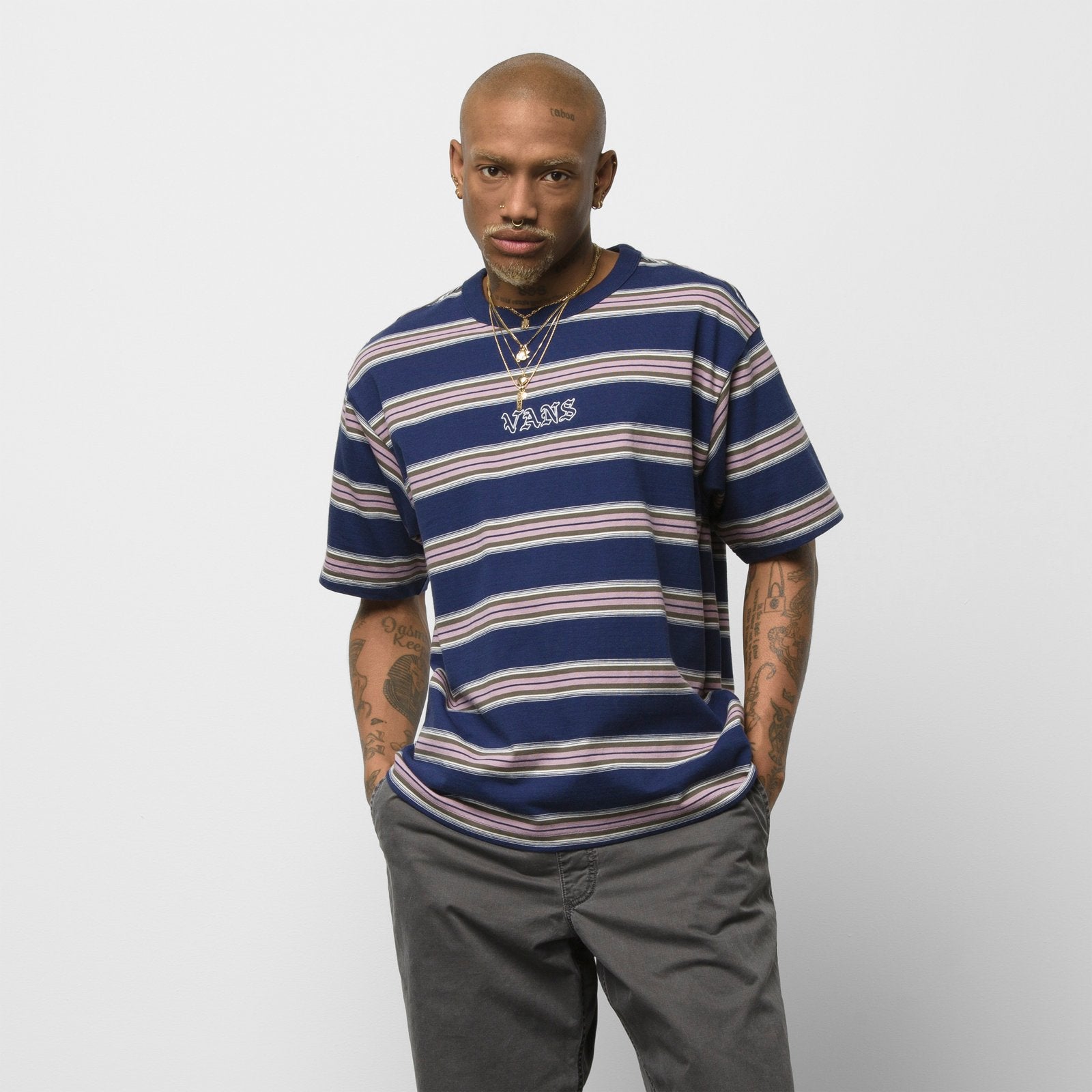 Dress Blues Wilson Knit Vans Striped T-Shirt