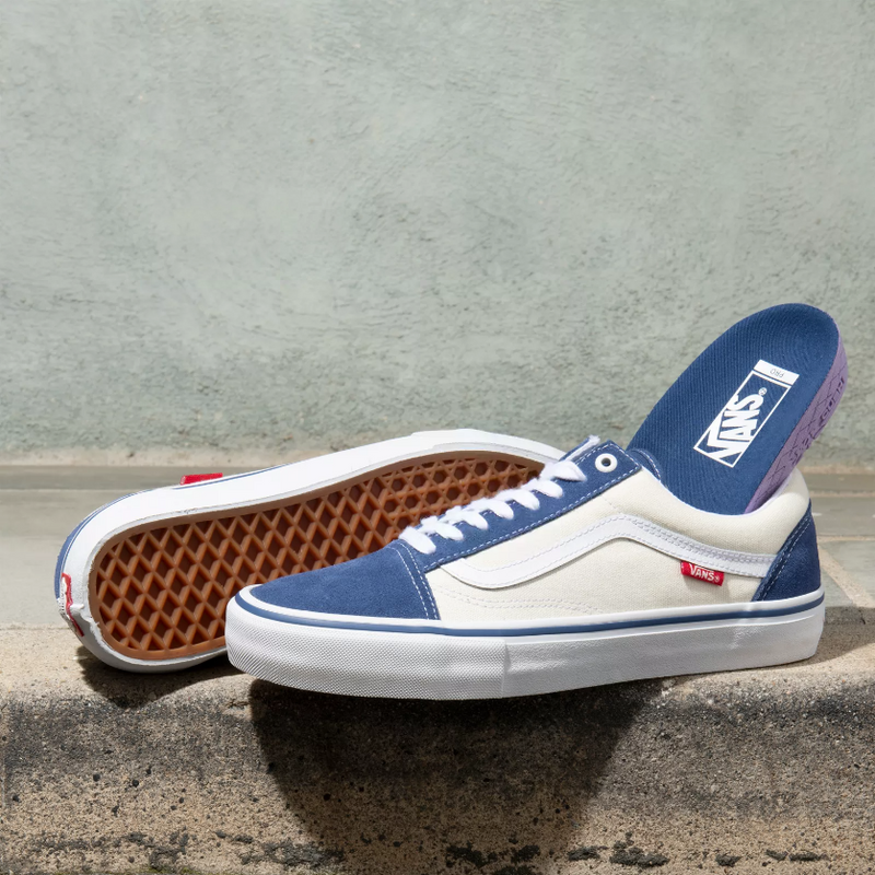 Vans Suede Old Skool Pro Skateboard shoes STY Navy/Classic White – Exodus