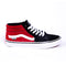 Black/Red Skate Grosso Mid Vans Skateboard Shoe