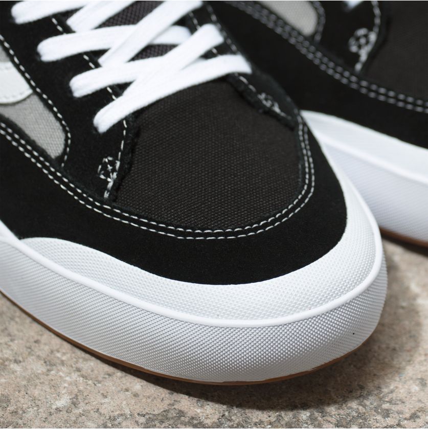 Black Silver Elijah Berle Nation Vans Skateboard Shoe Detail
