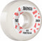 52mm White V5 Bones Sidecuts Skateboard Wheels